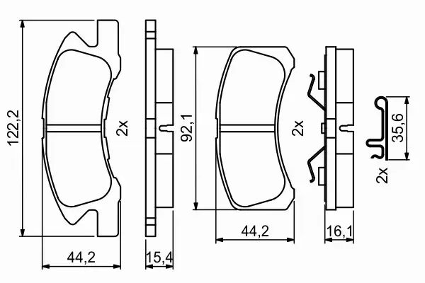 BOSCH KLOCKI HAMULCOWE PRZÓD 0 986 494 878 