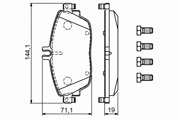 BOSCH KLOCKI HAMULCOWE TYŁ 0 986 494 937 