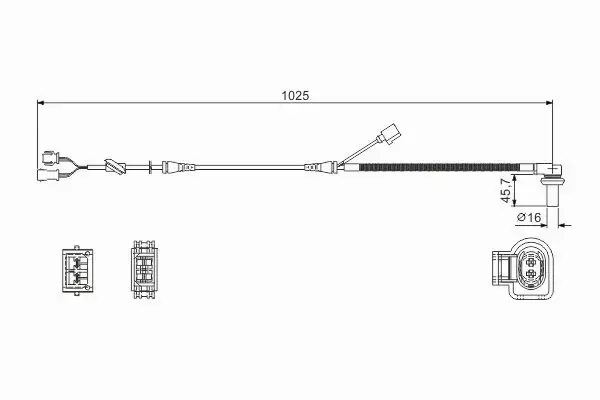 BOSCH CZUJNIK ABS 0 986 594 002 