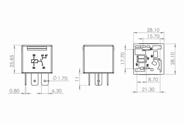 BOSCH PRZEKAŹNIK ELEKTRYCZNY 0 986 AH0 251 