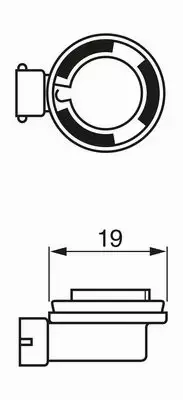 BOSCH ŻARÓWKA H8 PURE LIGHT 12V 35W PGJ19-1 