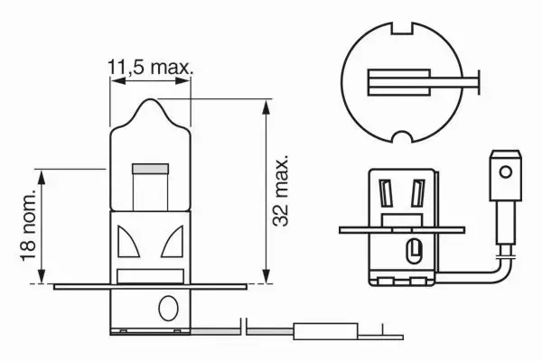 BOSCH ŻARÓWKA H3 XENON BLUE 12V 55W PK22S 