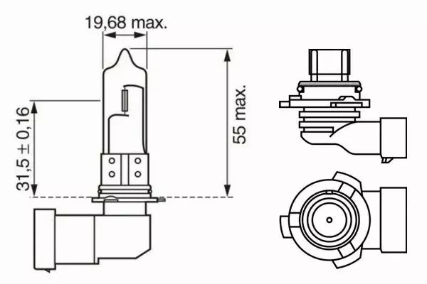 BOSCH ŻARÓWKA HB4 XENON BLUE 12V 51W P22D 