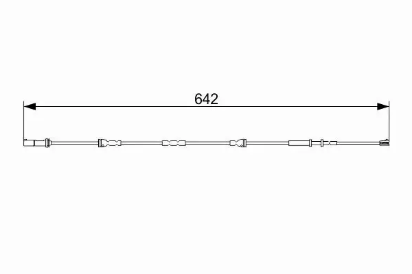 BOSCH CZUJNIK KLOCKÓW TYŁ BMW 2 F45 F46 X1 F48 