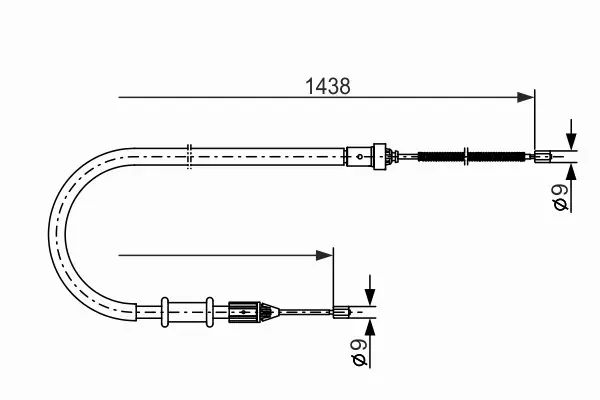 BOSCH LINKA HAMULCOWA 1 987 477 634 