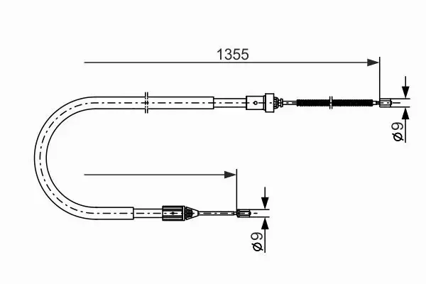 BOSCH LINKA HAMULCA RĘCZNEGO 1 987 477 644 