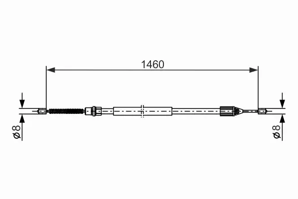 BOSCH LINKA HAMULCA RĘCZNEGO 1 987 477 646 