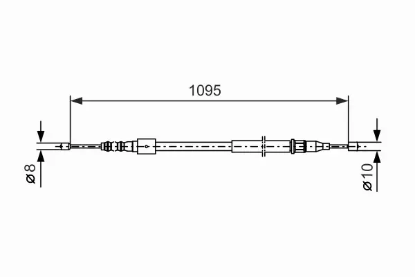 BOSCH LINKA HAMULCA RĘCZNEGO 1 987 477 660 