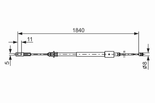 BOSCH LINKA HAMULCA RĘCZNEGO 1 987 477 712 