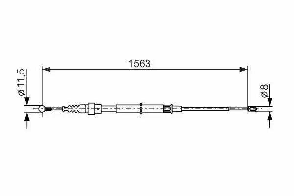 BOSCH LINKA HAMULCA RĘCZNEGO 1 987 477 891 