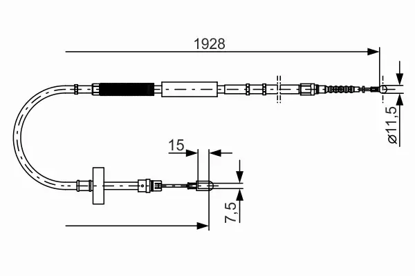 BOSCH LINKA HAMULCA RĘCZNEGO 1 987 477 922 