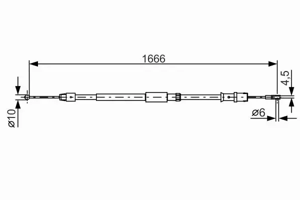 BOSCH LINKA HAMULCA RĘCZNEGO 1 987 482 032 