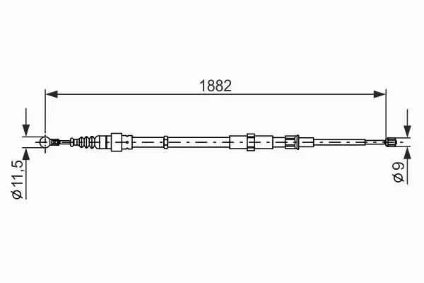 BOSCH LINKA HAMULCA RĘCZNEGO 1 987 482 193 