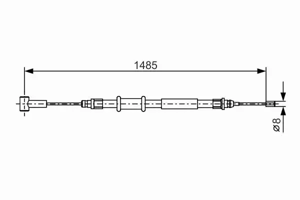 BOSCH LINKA HAMULCA RĘCZNEGO 1 987 482 214 