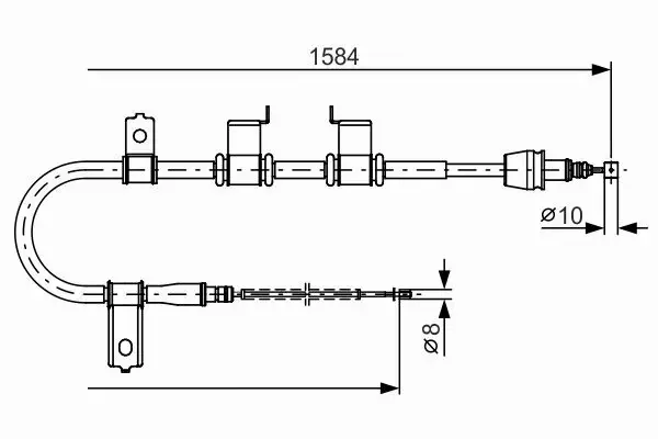 BOSCH LINKA HAMULCA RĘCZNEGO 1 987 482 223 