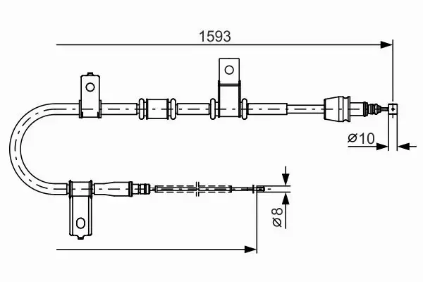 BOSCH LINKA HAMULCA RĘCZNEGO 1 987 482 224 