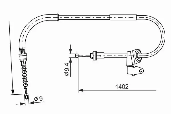 BOSCH LINKA HAMULCA RĘCZNEGO 1 987 482 226 