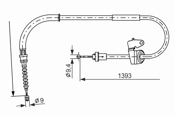 BOSCH LINKA HAMULCA RĘCZNEGO 1 987 482 227 