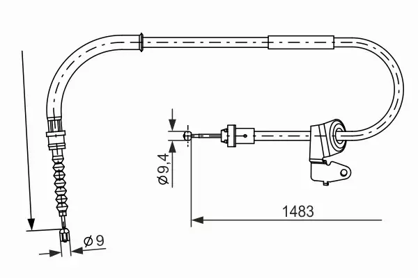 BOSCH LINKA HAMULCA RĘCZNEGO 1 987 482 228 