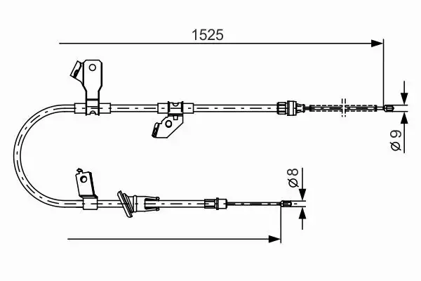 BOSCH LINKA HAMULCA RĘCZNEGO 1 987 482 247 