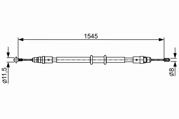 BOSCH LINKA HAMULCOWA 1 987 482 551 