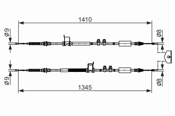 BOSCH LINKA HAMULCA RĘCZNEGO 1 987 482 560 