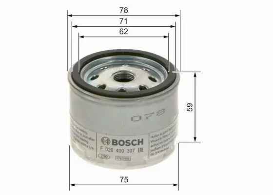 BOSCH FILTR POWIETRZA F 026 400 307 