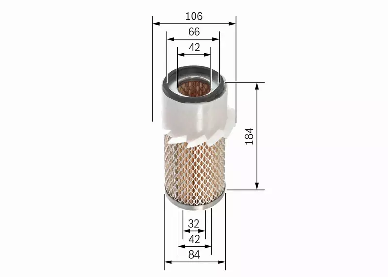 BOSCH FILTR POWIETRZA F 026 400 337 