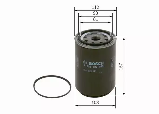 BOSCH FILTR PALIWA F 026 402 025 