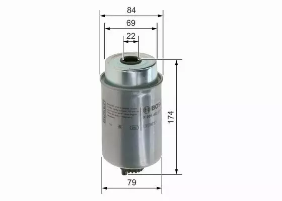 BOSCH FILTR PALIWA F 026 402 271 