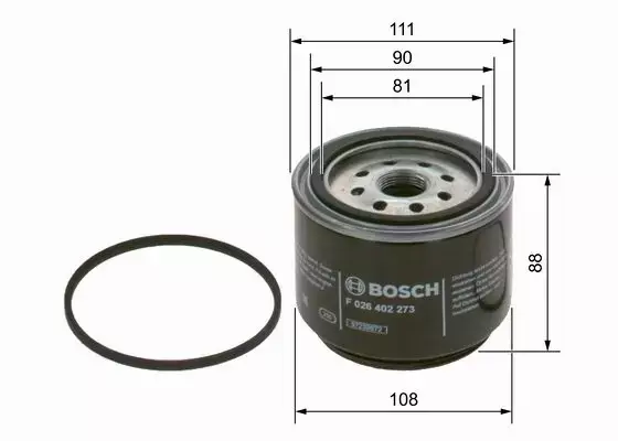 BOSCH FILTR PALIWA F 026 402 273 