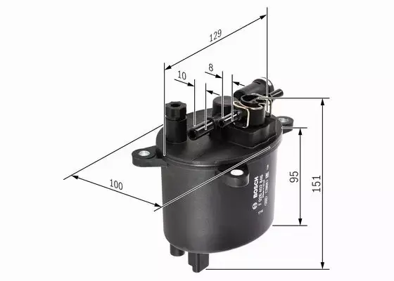 BOSCH ZESTAW FILTRÓW FORD MONDEO IV GALAXY S-MAX 2.2 TDCI 