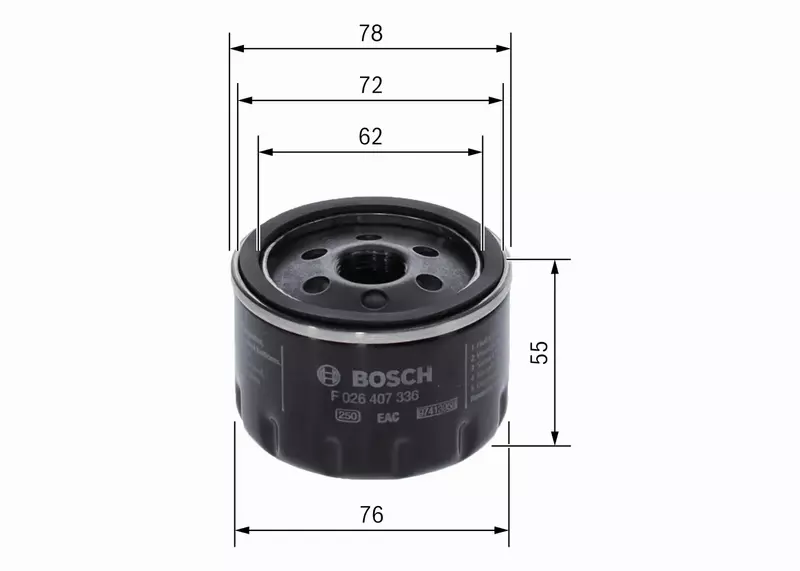 BOSCH FILTR OLEJU F 026 407 336 