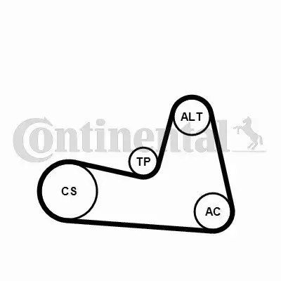 CONTINENTAL ZESTAW PASKA OSPRZĘTU 6PK1200K2 