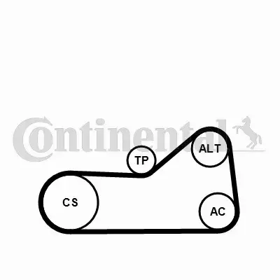 CONTINENTAL ZESTAW PASKA OSPRZĘTU 6PK976K3 