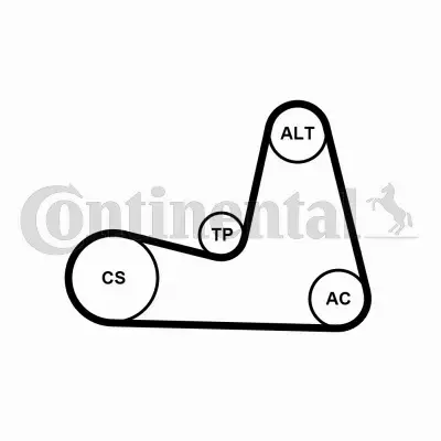 CONTINENTAL ZESTAW PASKA OSPRZĘTU 7PK1035K1 