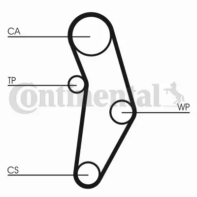 CONTINENTAL CTAM ZESTAW ROZRZĄD+POMPA CT1049WP1 