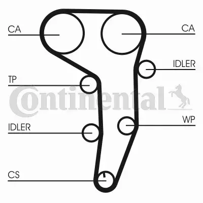 CONTI ROZRZĄD+POMPA AUDI A3 8P1 8PA 2.0 TDI 