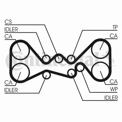 CONTINENTAL CTAM PASEK ROZRZĄDU CT1058 