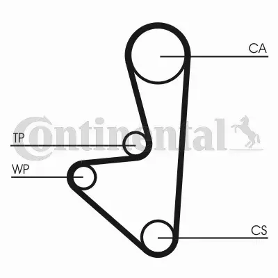 CONTI ROZRZĄD CITROEN SAXO C2 C3 1.1 8V 