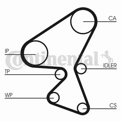 CONTI ROZRZĄD PEUGEOT EXPERT 207 308 1007 1.6 HDI 