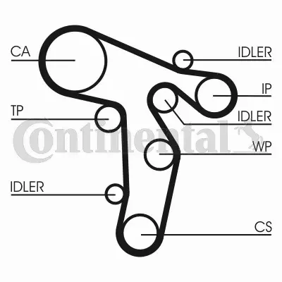 CONTINENTAL CTAM ZESTAW ROZRZĄD+POMPA CT1139WP6 