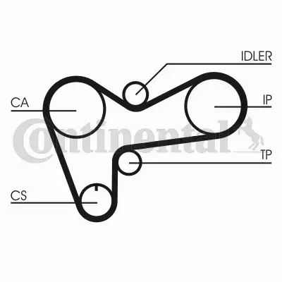 CONTINENTAL CTAM PASEK ROZRZĄDU CT508 