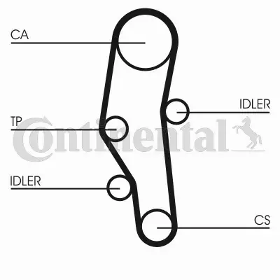 CONTINENTAL CTAM PASEK ROZRZĄDU CT589 