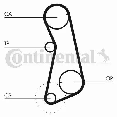 CONTI ROZRZĄD AUDI 80 B3 B4 100 C2 C3 1.6 1.8 2.0 