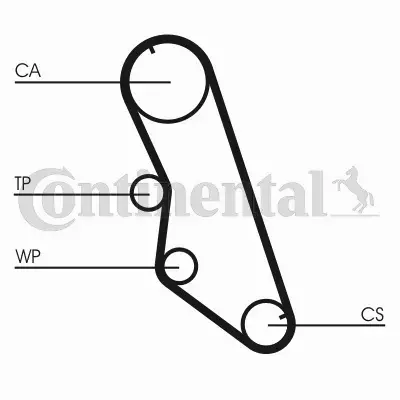 CONTINENTAL CTAM PASEK ROZRZĄDU CT754 