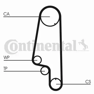 CONTINENTAL CTAM ZESTAW ROZRZĄD+POMPA CT846WP1 