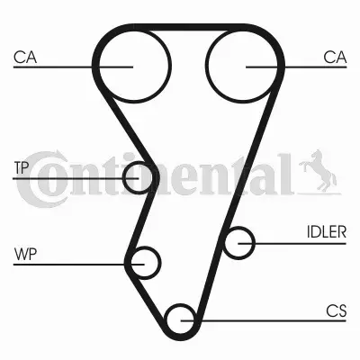 CONTINENTAL PASEK ROZRZĄDU CT864 