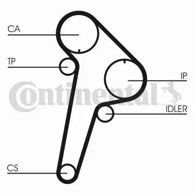 CONTI ZESTAW PASKA ROZRZĄDU  CT891K1 