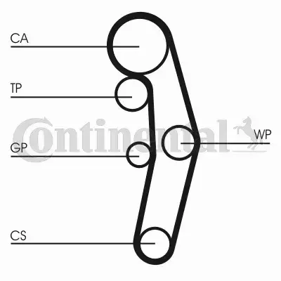 CONTI ROZRZĄD + POMPA VW GOLF IV BORA 1.9 TDI 